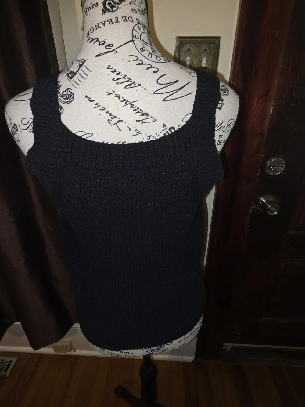 J Crew Black Knit Tank Top - Women's Sleeveless Sweater Medium